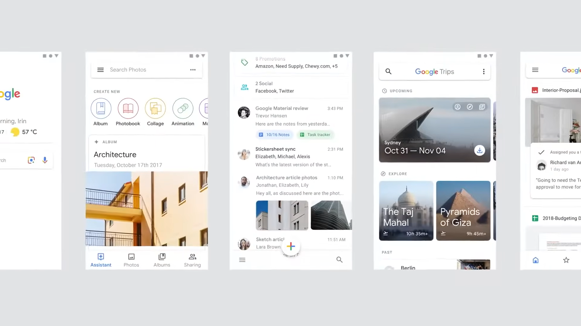Screenshot of Material Design 2.0 Apps - Google